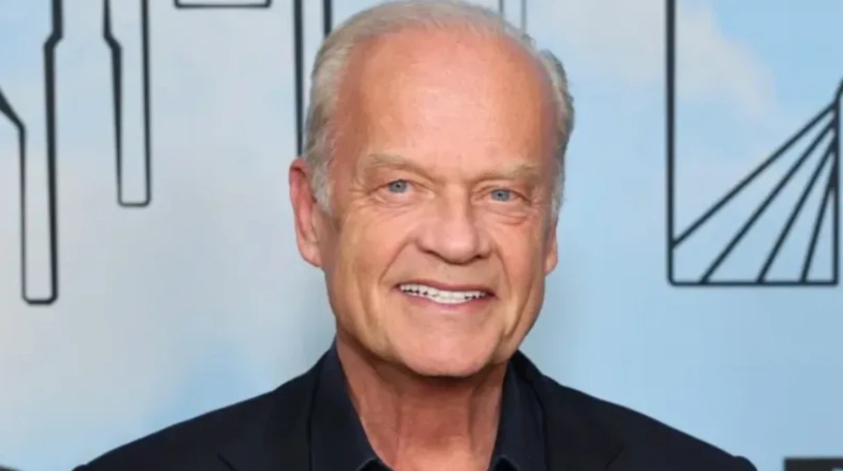 Kelsey Grammer smiling at a press event.